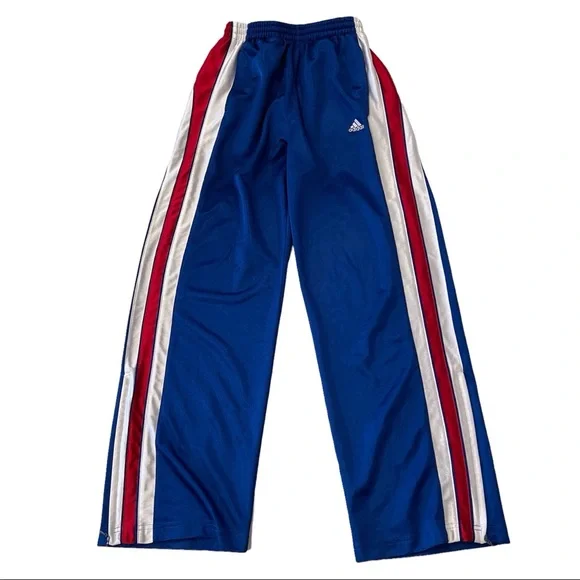 Rare Vintage Adidas Track Pants Red White Blue